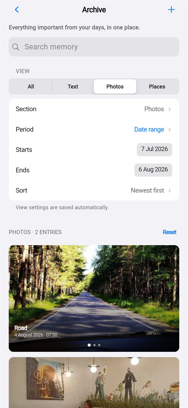 Life Tracker photo archive